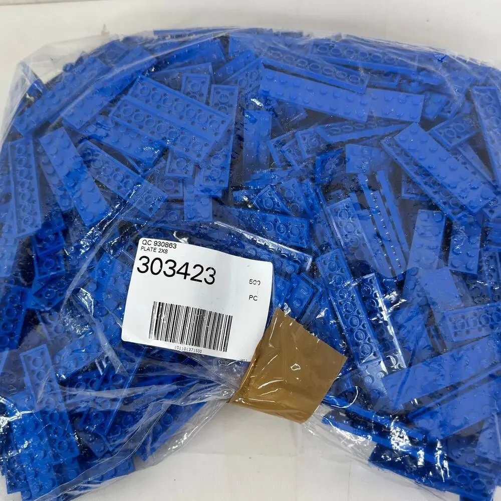 LEGO 2x8 Blue Plate‎ 303423 Brick 3034 Lot Approximately 2lbs